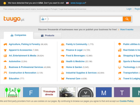 'tuugo.pt' screenshot