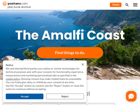 'positano.com' screenshot