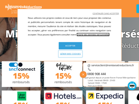 'remisesetreductions.fr' screenshot