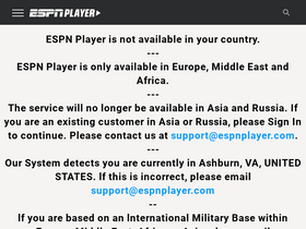 'espnplayer.com' screenshot