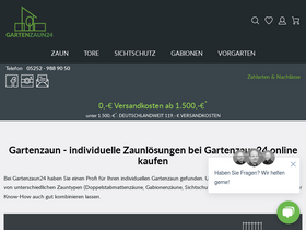 'gartenzaun24.de' screenshot