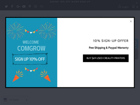 'comgrow.com' screenshot