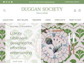 Duggan Society homepage screenshot