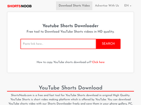 'shortsnoob.com' screenshot