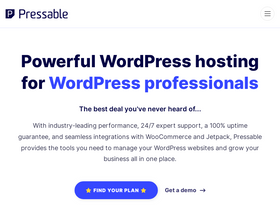 'pressable.com' screenshot
