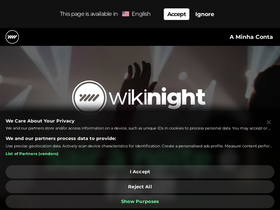 'wikinight.eu' screenshot