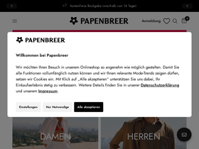 Papenbreer homepage screenshot