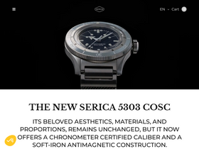 'serica-watches.com' screenshot