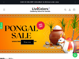 Trendylivecolors homepage screenshot