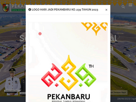 'pekanbaru.go.id' screenshot