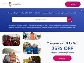 '23andme.com' screenshot