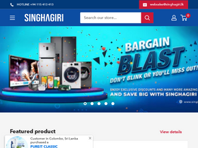 'singhagiri.lk' screenshot
