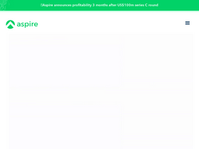 'aspireapp.com' screenshot