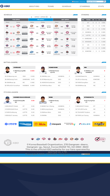 eng.koreabaseball.com