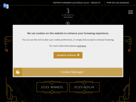 'esportsawards.com' screenshot