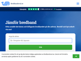 'bredbandsval.se' screenshot