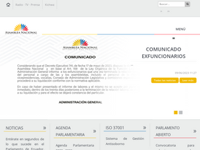'leyes.asambleanacional.gob.ec' screenshot