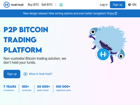 'hodlhodl.com' screenshot