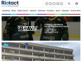 'the-riotact.com' screenshot