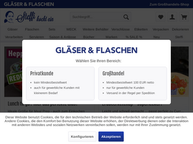 'glaeserundflaschen.de' screenshot