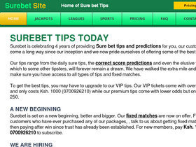 'surebetsite.com' screenshot