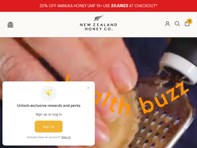'newzealandhoneyco.com' screenshot