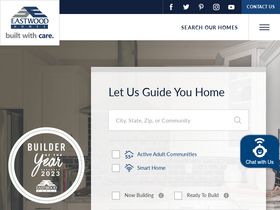 'eastwoodhomes.com' screenshot
