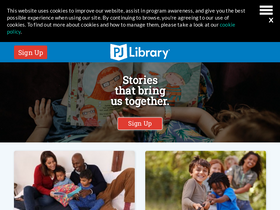 'pjlibrary.org' screenshot