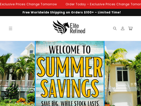 Elite Refined website screenshot