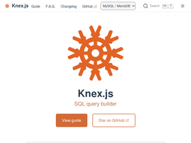 'knexjs.org' screenshot