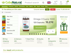 'cebanatural.com' screenshot
