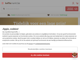 'koffiemarkt.be' screenshot