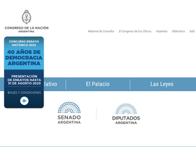 'congreso.gob.ar' screenshot