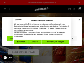 MYFUTCARD.DE homepage screenshot