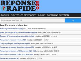 'reponserapide.com' screenshot
