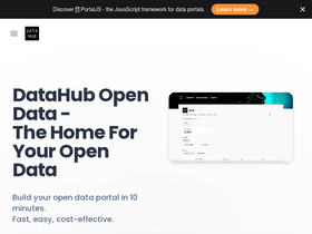 'datahub.io' screenshot