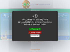 'pccl.fr' screenshot