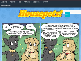 'housepetscomic.com' screenshot