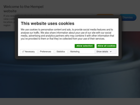 'hempel.com' screenshot