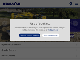 'komatsu.eu' screenshot