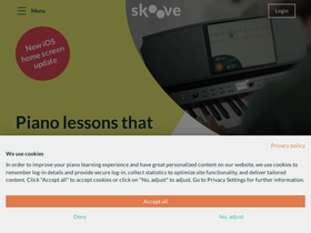 'skoove.com' screenshot