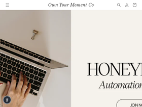 ownyourmoment.co homepage screenshot