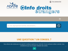 'info-droits-etrangers.org' screenshot