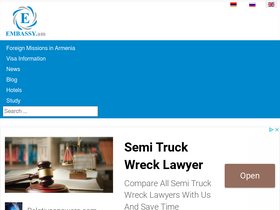 'embassy.am' screenshot