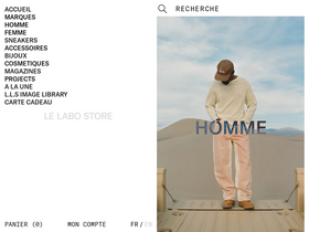 Lelabostore website screenshot