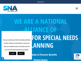 'specialneedsalliance.org' screenshot