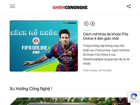 'ghiencongnghe.info' screenshot