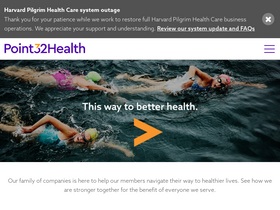 'point32health.org' screenshot