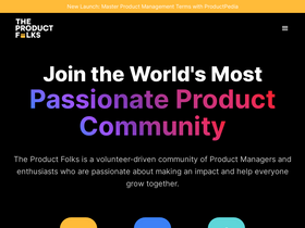 'theproductfolks.com' screenshot