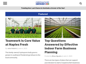 'greenhousegrower.com' screenshot